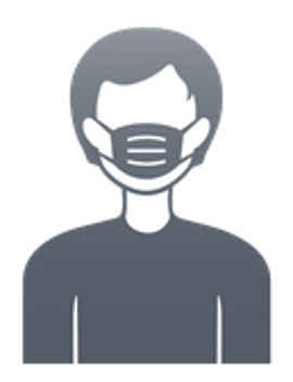 Man wearing a face mask 